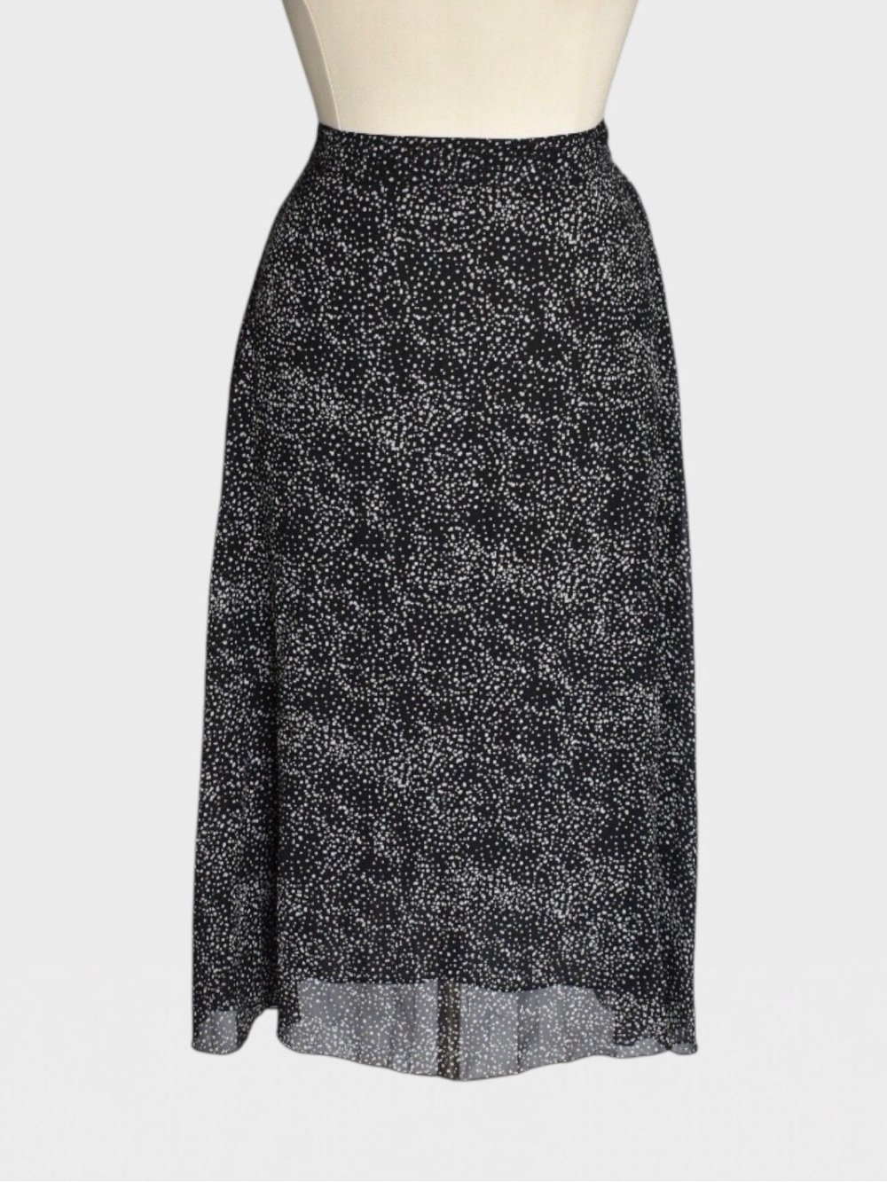 Japra Printed Sheer Overlay Maxi Skirt